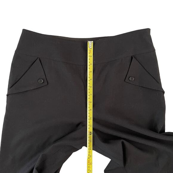 Carlisle Wide Leg Pants Women 10 Brown Wool Cashmere Blend Cropped Dark Academia - Picture 8 of 9